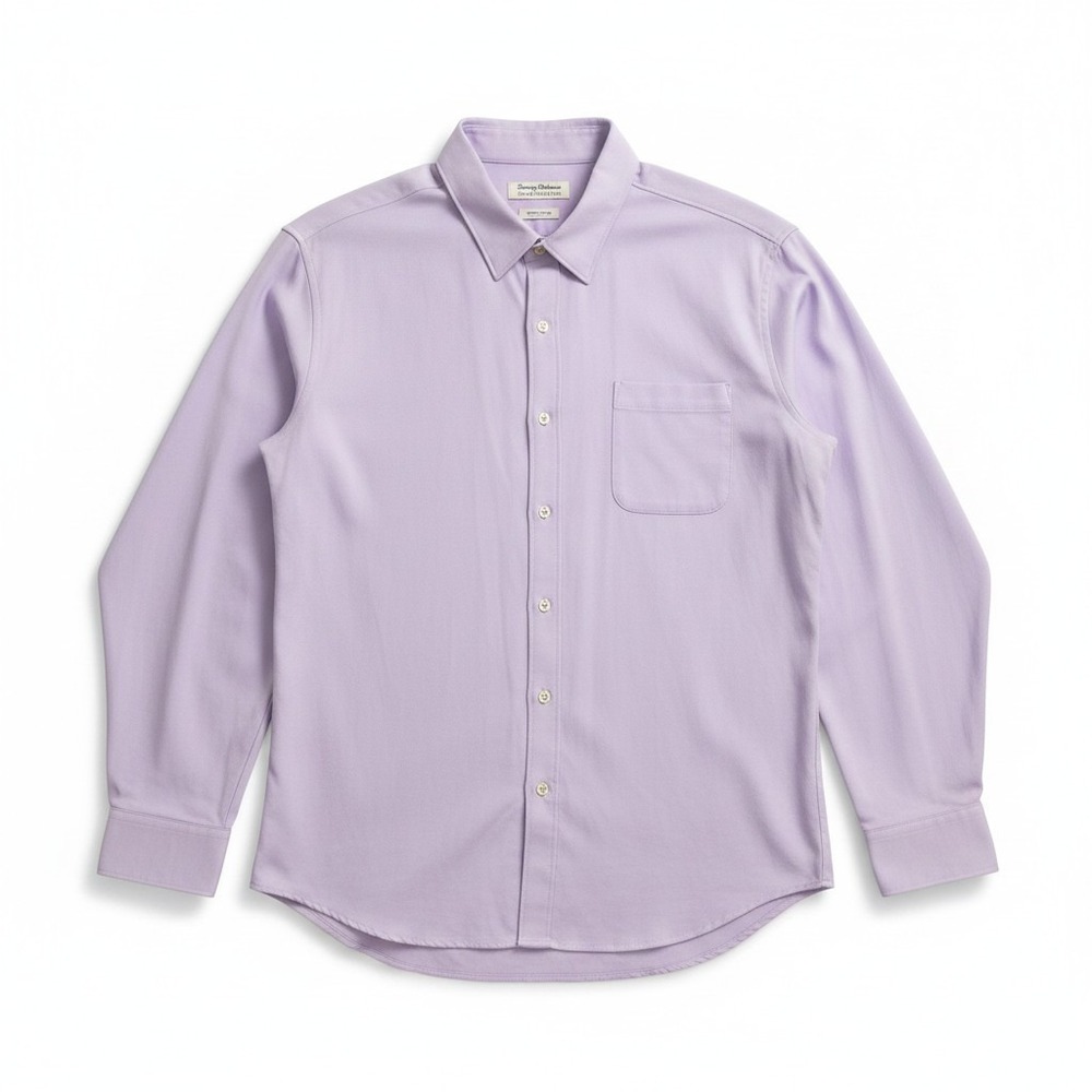 Tommy Bahama Shirt Men's 2XL XXL Purple San Lucio Stretch Supima Cotton/Poly L/S